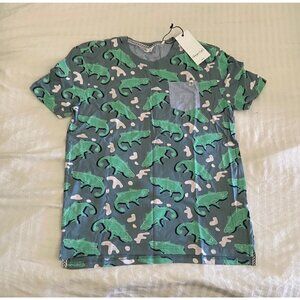 Boys sovereign code crew neck all over print t-shirt XL